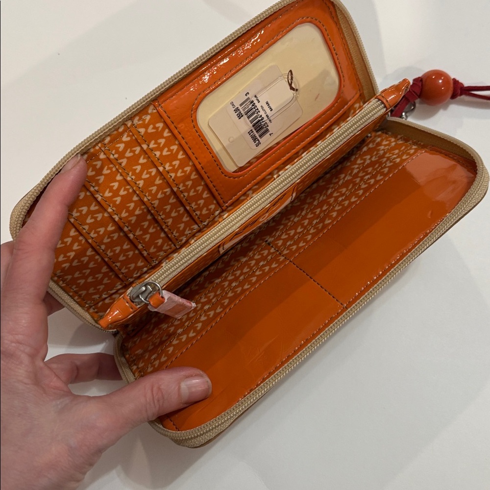 Fossil Key-Per zip-around continental clutch wallet with vibrant tribal-inspired - Picture 13 of 13